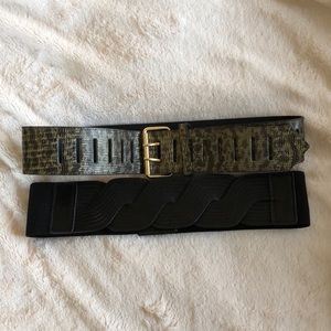 Set of two sm/md BCBGMaxAzria belts